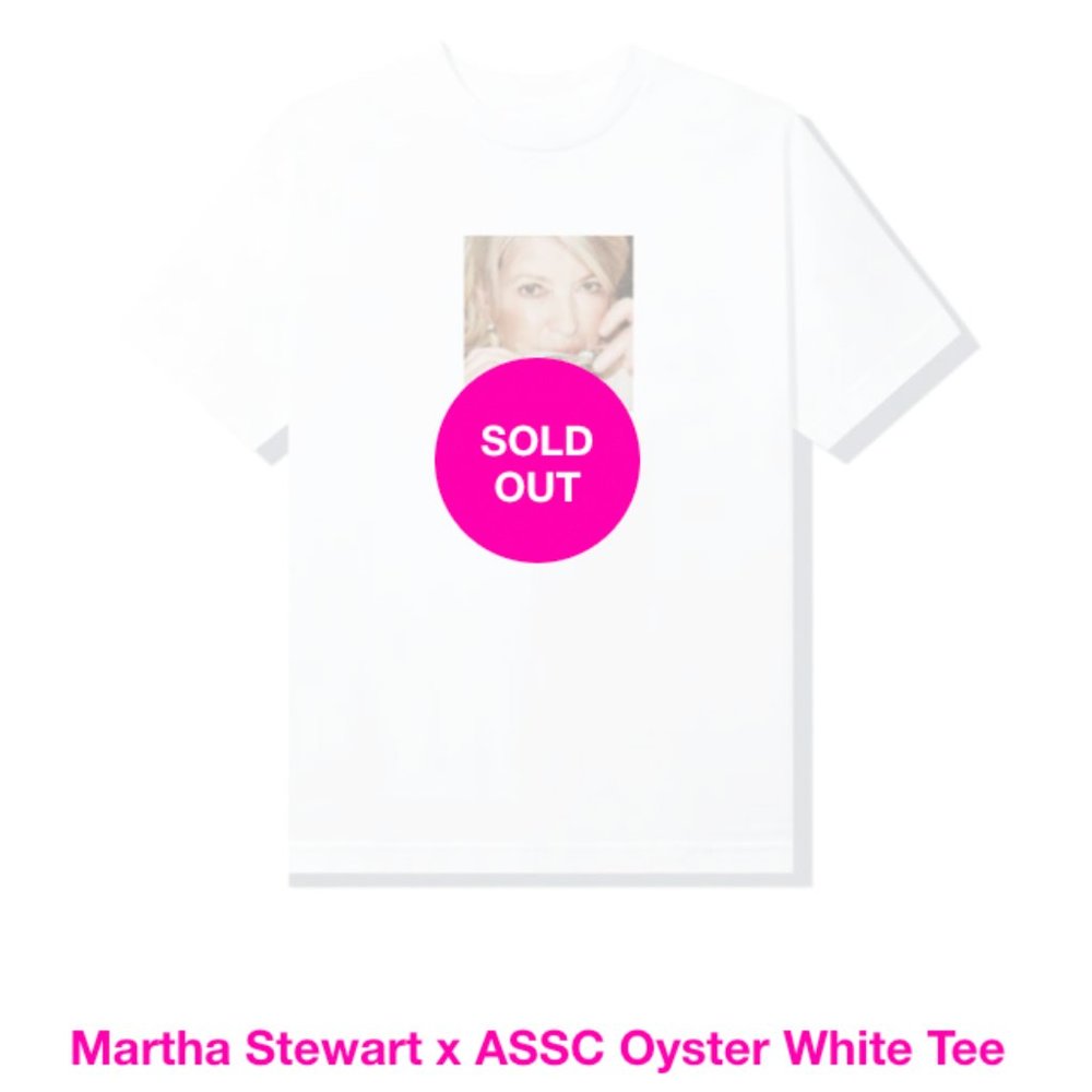 Martha Stewart x ASSC Oyster White Tee
